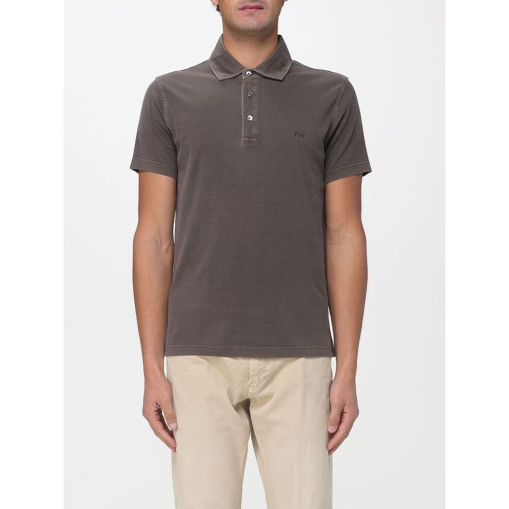 Fay Polo Shirt Men Brown